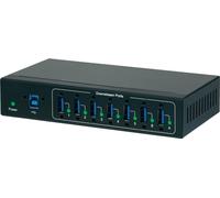 Renkforce Hub 7 ports USB 3.0 pour applications industrielles, pour montage mural Noir