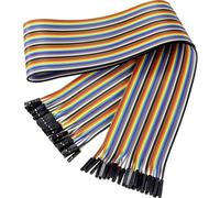 Renkforce JKFF406 Câble de cavalier Arduino, Banana Pi, Raspberry Pi® [40x Pontage filaire de prise femelle - 40x Pontage filaire de prise femelle] 60.00 cm