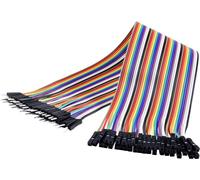 Renkforce JKMF403 Câble de cavalier Arduino, Banana Pi, Raspberry Pi® [40x Pontage filaire de prise mâle - 40x Pontage filaire de