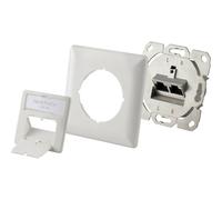 Renkforce Prise réseau encastré insert CAT 6a 2 ports blanc