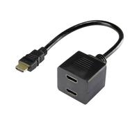 renkforce - Répartiteur HDMI - HDMI prise pour HDMI réceptacle - 20 cm - blindé - noir