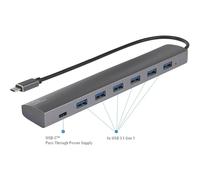 Renkforce RF-3374946 Hub USB 6+1 ports USB-A USB 3.2 Gen1 5 GBit/s avec prise