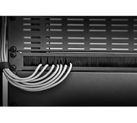 Renkforce RF-3429140 19 pouces Brosse passe-câbles 1 UH noir