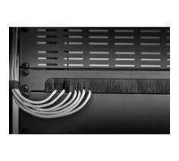 Renkforce RF-3429142 19 pouces Brosse passe-câbles 1 UH noir