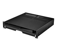 Renkforce RF-3429156 19 pouces Tiroir 2 UH extensible adapté à une baie de profondeur: à partir de 500 mm noir