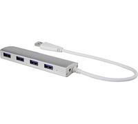 Renkforce RF-3703155 Hub USB 4 ports USB-A USB 3.0 5 GBit/s aluminium
