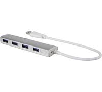 Renkforce RF-3703155 Hub USB 4 ports USB-A USB 3.0 5 GBit/s aluminium