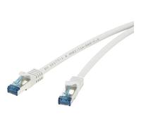 Renkforce RF-4145295 RJ45 Câble réseau, câble patch CAT 6a S/FTP 15.00 m gris