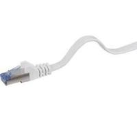 Renkforce RF-4149852 Câble réseau RJ45, câble patch CAT 6a U/FTP 15.00 m Gris hautement flexible, avec protection de nez d'encliquetage, flammew
