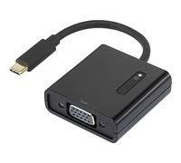Renkforce RF-4472889 Adaptateur USB/VGA avec 1 fiche USB-C® et 1 Prise VGA Connecteurs plaqués Or Noir 15 cm