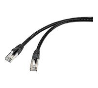 Renkforce Câble RJ45 RF-4538204 – CAT6a S/FTP 30 m Noir pour extérieur
