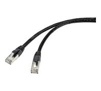 Renkforce - Rf-4538204 Rj45 Câble Réseau, Câble Patch Cat 6a S/ftp 30.00 M Noir Adapté Pour Une Utilisétion Extérieure 1 Pc(s) A809752