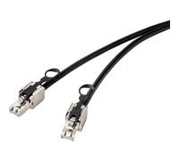 Renkforce Rf-4538214 Rj45 Câble Réseau, Câble Patch Cat 6a S/ftp 0.25 M Noir Avec Anneau à Tirer Pour Le Déverrouillage 1 Pc(s) A809742