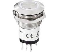 Renkforce RF-4707814 Bouton de sonnette simple acier inoxydable, blanc 24 V DC/ 2 A, 24 V AC/ 1 A