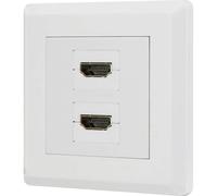 Renkforce RF-4724258 HDMI Adaptateur [2x HDMI femelle - 2x HDMI femelle] blanc