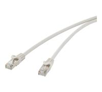Renkforce RF-4724278 RJ45 Câble réseau, câble patch CAT 5e F/UTP 5.00 m gris avec cliquet d'encastrement 1 pc(s)
