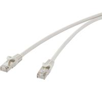 Renkforce RF-4724282 RJ45 Câble réseau, câble patch CAT 5e F/UTP 15.00 m gris avec cliquet d'encastrement 1 pc(s)