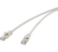 Renkforce RF-4724282 RJ45 Câble réseau, câble patch CAT 5e F/UTP 15.00 m gris avec cliquet d'enca