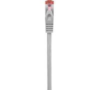 Renkforce RF-4724934 RJ45 Câble réseau, câble patch CAT 6 S/FTP 2.00 m gris avec cliquet dencastrement, contacts dorés, ignifuge 1 pc(s)