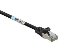 Renkforce RF-4732884 RJ45 Câble réseau, câble patch CAT 5e F/UTP 5.00 m noir avec cliquet d'encas