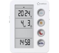 Renkforce RF-4883628 Réveil blanc rappel de prise de médicaments