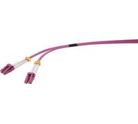 Renkforce RF-4969080 Câble de raccordement fibre optique 3.00 m pourpre-rouge [1x LC mâle - 1x LC mâle] 50/125 µ multimode
