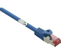 Renkforce RF-4981664 Câble réseau RJ45, câble patch CAT 6 S/FTP 2.00 m bleu avec protection de nez de verrouillage, contacts dorés, ignifugé 1 pc