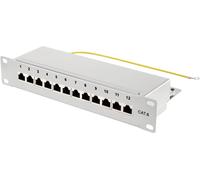 Renkforce RF-4996632 12 ports Panneau de brassage 254 mm (10\ ) CAT 6 1 UH gris équipé