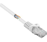 Renkforce RF-5043778 Câble réseau RJ45, câble patch CAT 5e U/UTP 5.00 m blanc avec protection de l'ergot de verrouillage 1 pc