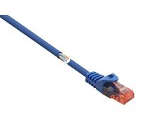 Renkforce RF-5043876 RJ45 Câble réseau, câble patch CAT 6 U/UTP 1.00 m bleu avec cliquet d'encastrement, sans halogène