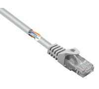Renkforce RF-5043982 RJ45 Câble réseau, câble patch CAT 5e U/UTP 2.00 m gris avec cliquet d'encastrement