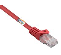 Renkforce RF-5043990 RJ45 Câble réseau, câble patch CAT 5e U/UTP 0.15 m rouge avec cliquet d'encastrement