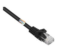Renkforce RF-5044016 RJ45 Câble réseau, câble patch CAT 5e U/UTP 10.00 m noir avec cliquet d'encastrement 1 pc(s)
