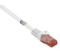 Renkforce RF-5044026 RJ45 Câble réseau, câble patch CAT 6 U/UTP 10.00 m blanc avec cliquet d'encastrement, sans halogène 1 pc(s)