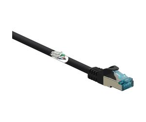 Renkforce RF-5047472 RJ45 Câble réseau, câble patch CAT 6a S/FTP 10.00 m noir