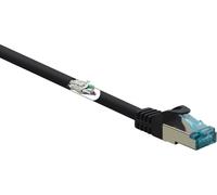 Renkforce RF-5047474 RJ45 Câble réseau, câble patch CAT 6a S/FTP 5.00 m noir ignifuge 1 pc(s)