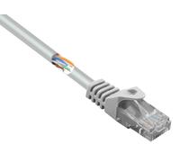 Renkforce RF-5047502 RJ45 Câble réseau, câble patch CAT 5e U/UTP 5.00 m gris avec cliquet d'encastrement