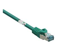 Renkforce RF-5088650 RJ45 Câble réseau, câble patch CAT 6a S/FTP 2.00 m vert avec cliquet d'encastrement, ignifuge 1 pc(s)