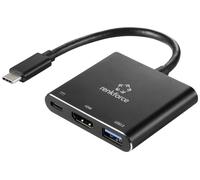 Renkforce RF-5133676 USB-C® / HDMI Adaptateur [1x USB-C® mâle - 1x HDMI femelle, USB-C® femelle (Power Delivery), USB-A] noir 20