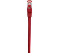 Renkforce RF-5176540 RJ45 Câble réseau, câble patch CAT 6 S/FTP 0.50 m rouge avec cliquet d'encastrement, contacts dorés, ignifuge