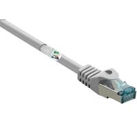 Renkforce RF-5224656 RJ45 Câble réseau, câble patch CAT 6a S/FTP 20.00 m gris avec cliquet dencastrement, ignifuge 1 pc(s)