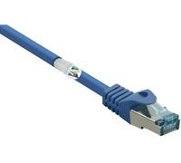 Renkforce RF-5233510 RJ45 Câble réseau, câble patch CAT 6a S/FTP 30.00 m bleu avec cliquet d'encastrement, ignifuge 1 pc(s)