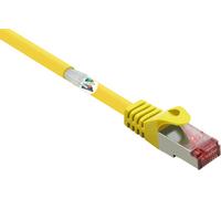 Renkforce RF-5276304 Câble réseau RJ45, câble patch CAT 6 S/FTP 5.00 m jaune avec protection de nez de verrouillage, prises dorées, ignifugé 1 pc