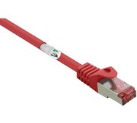 Renkforce RF-5276306 RJ45 Câble réseau, câble patch CAT 6 S/FTP 3.00 m rouge avec cliquet d'encastrement, contacts dorés