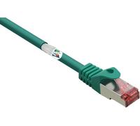 Renkforce RF-5372558 Câble réseau RJ45, câble patch CAT 6 S/FTP 3.00 m Vert avec protection de nez de verrouillage, contacts plaqués or, ignifugé 1 pc