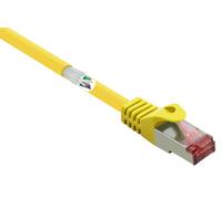 Renkforce RF-5372560 RJ45 Câble réseau, câble patch CAT 6 S/FTP 3.00 m jaune avec cliquet d'encastrement, contacts dorés