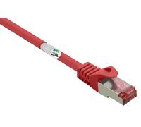 Renkforce RF-5372564 RJ45 Câble réseau, câble patch CAT 6 S/FTP 10.00 m rouge avec cliquet d'encastrement, contacts dorés