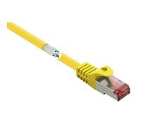 Renkforce RF-5412138 RJ45 Câble réseau, câble patch CAT 6 S/FTP 20.00 m jaune avec cliquet d'encastrement, contacts dorés