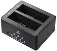 Renkforce RF-5576396 USB 3.1 (Gen 1) SATA 2 ports Station d'accueil pour disque dur 2.5 pouces, 3.5 pouces avec fonction clonage