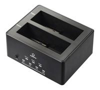Renkforce RF-5576398 USB 3.1 (Gen 1) SATA 2 ports Station d'accueil pour disque dur 2.5 pouces, 3.5 pouces avec fonction clonage